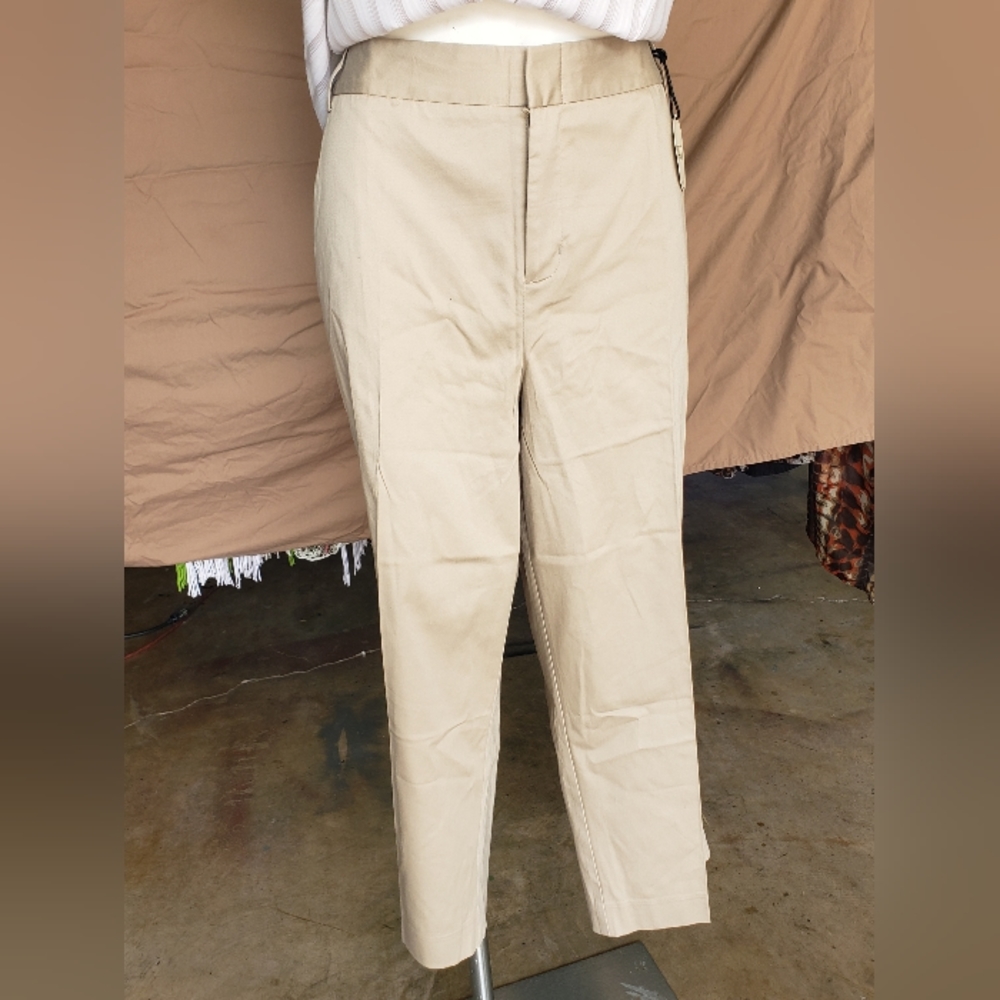 Tan crop pants plus size